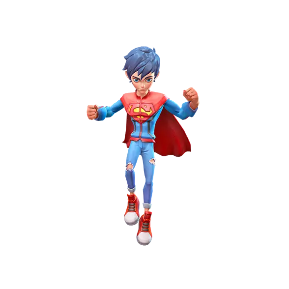 Superboy Posing